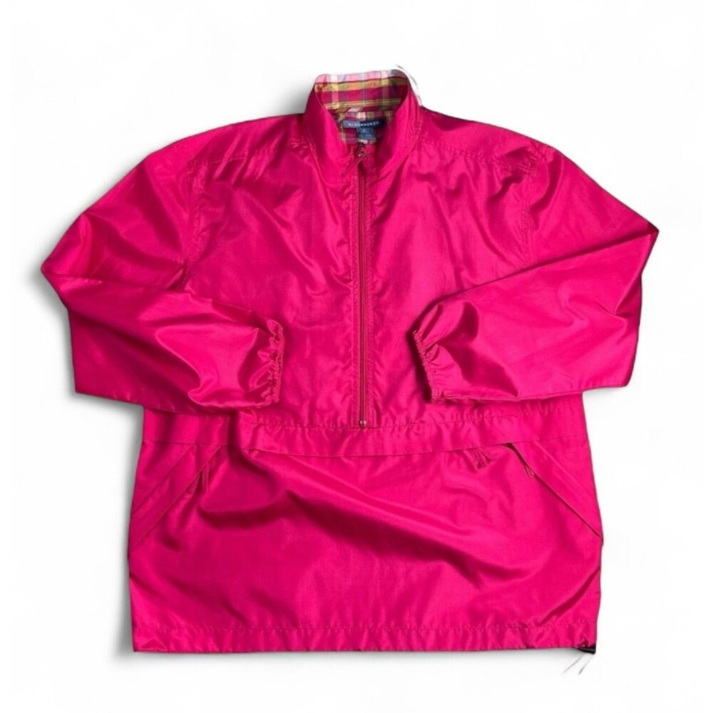 Bushwacker Women's Pink Lightweight Silk Blend 1/2-Zip Jacket Size XL Outdoor